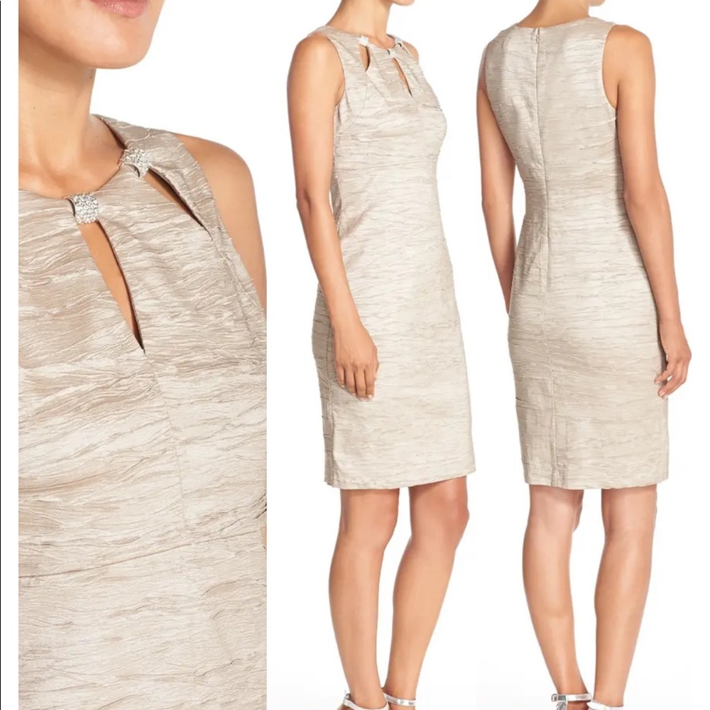 Eliza J dress with crystals at neck from Nordstrom